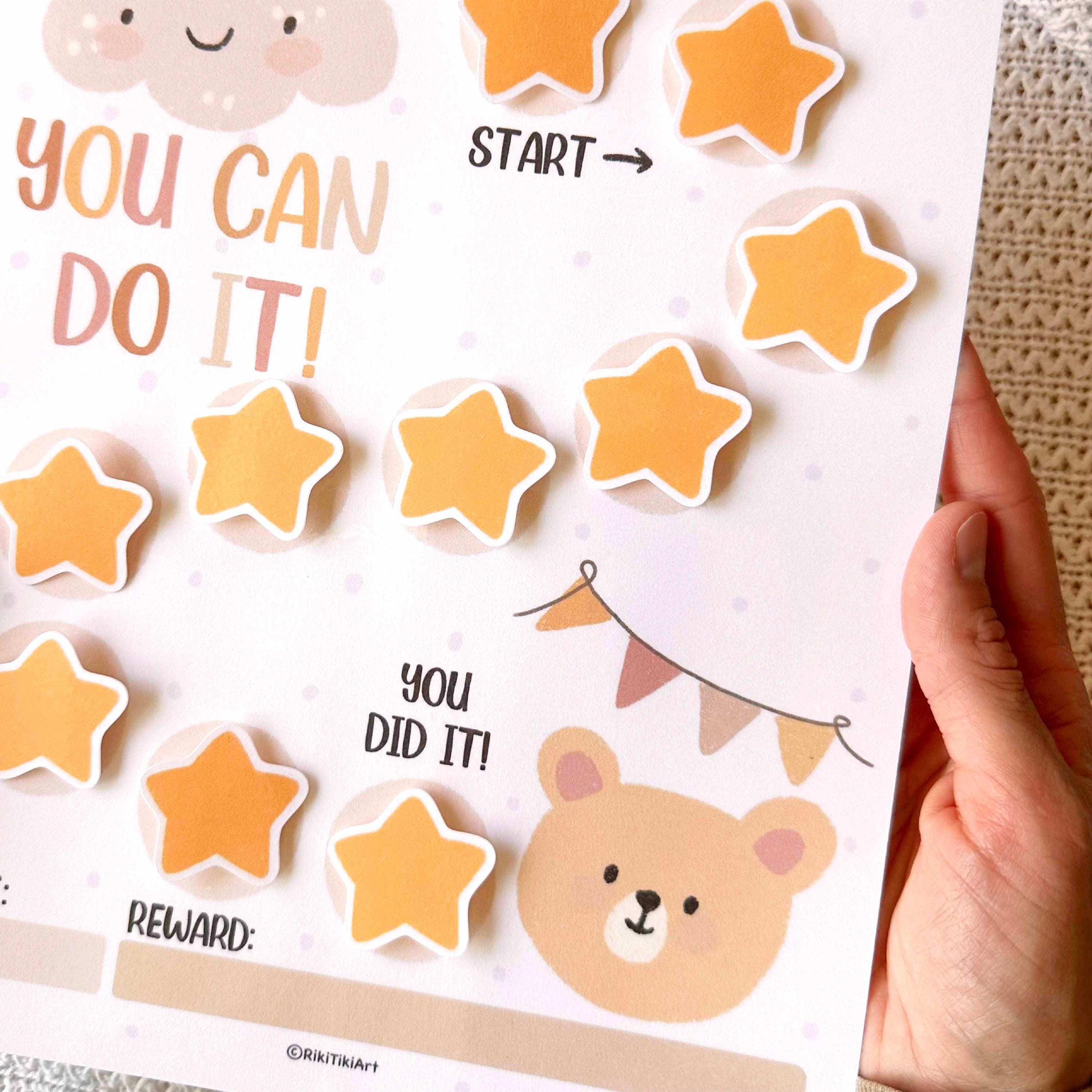 Boho Kids Chore Chart: Printable Reward Tracker (PDF Download) - Etsy