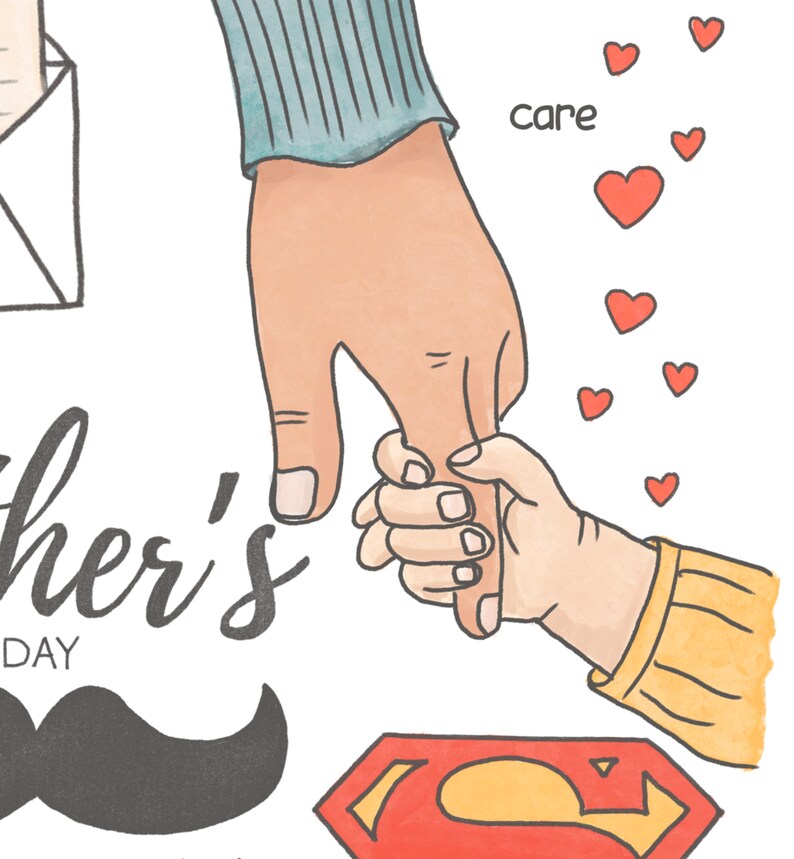 Fathers Day Poster Homeschool Educational Classroom Wall Art Father's Day Preschool Playroom Downloadable Prints Printable Kids Room Decor image 7