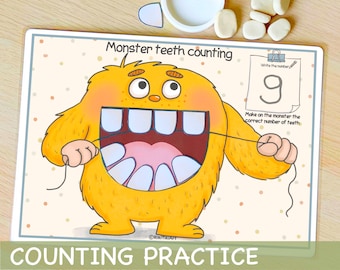 Kids Counting Activity Homeschool Toddler Learning Resources Kindergarten Pre-K Printable Preschool Worksheets