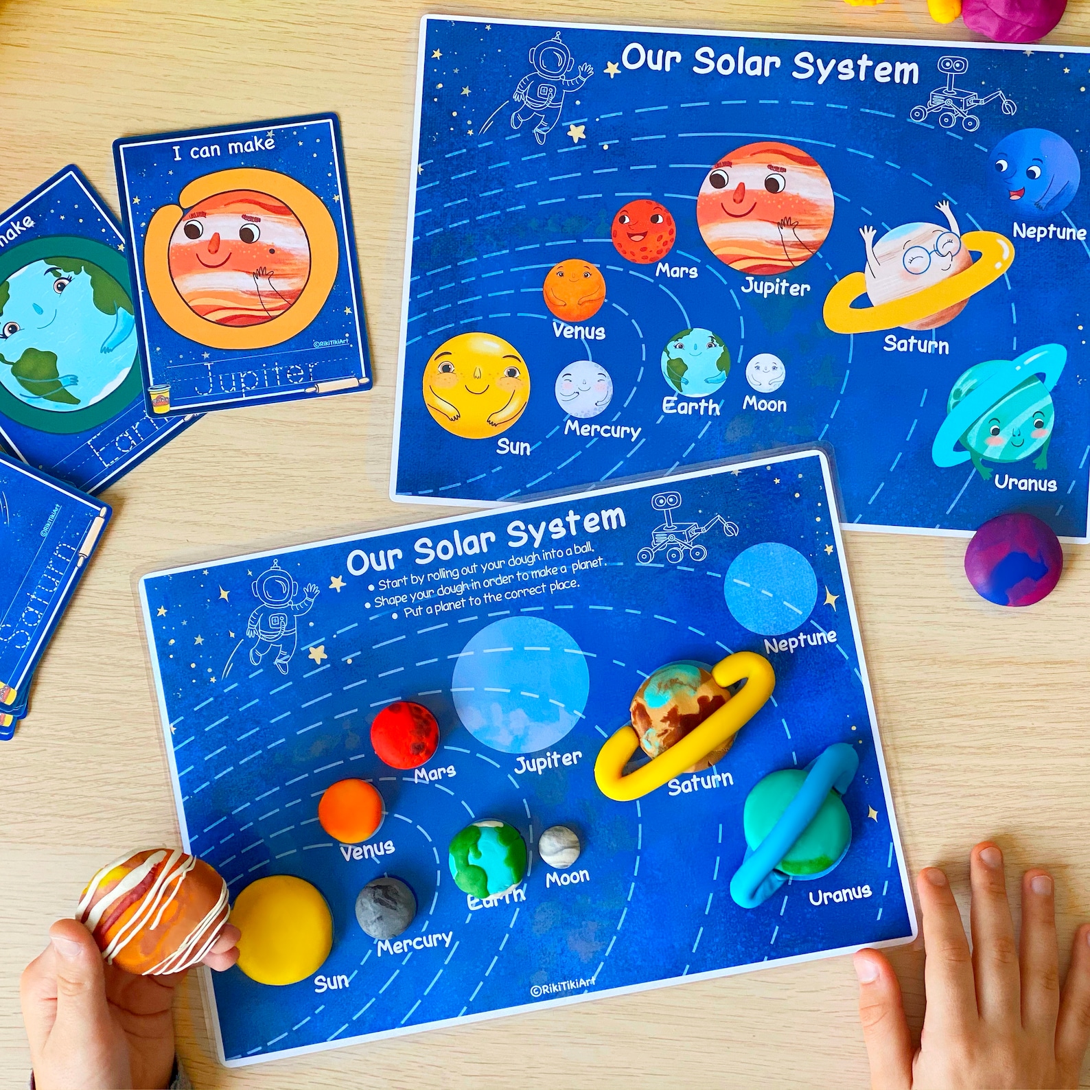 Outer Space Playdough Mats