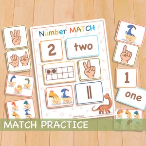 Preschool Worksheets, Printable Counting Practice, Preschool Curriculum, Homeschool Montessori Materials, Preschool Learning Folder