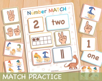 Preschool Worksheets, Printable Counting Practice, Preschool Curriculum, Homeschool Montessori Materials, Preschool Learning Folder