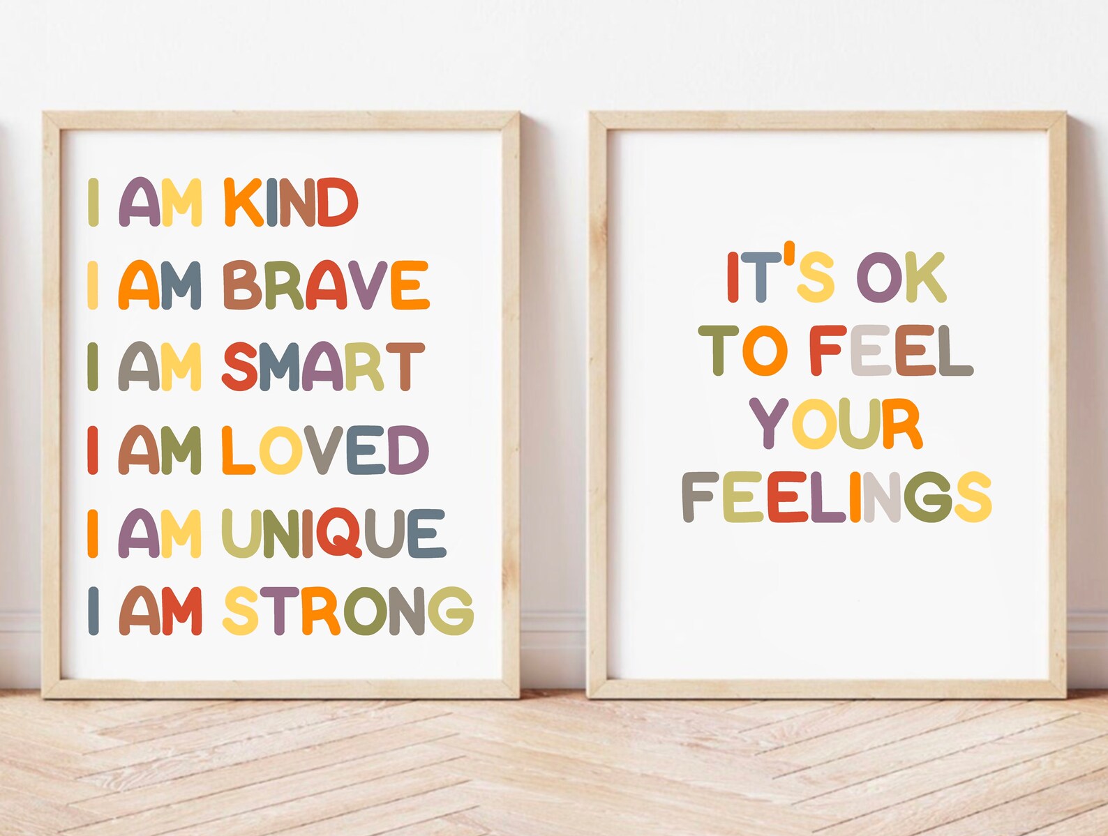 8 Calm Down Corner Posters Rainbow Classroom Psychology Prints Growth ...