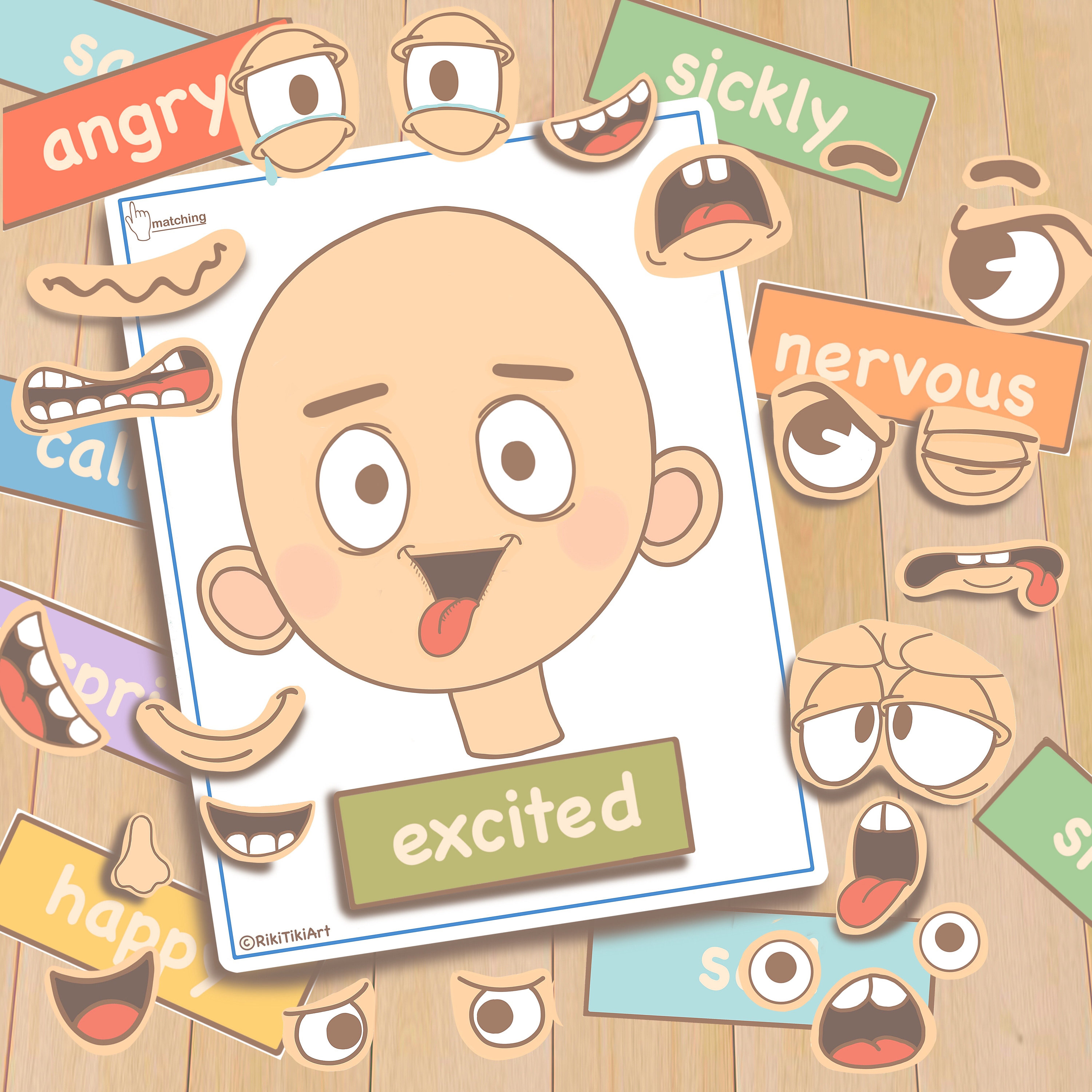 Emotions Toddler Activities Printable Montessori Materials | Etsy