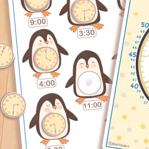 Printable Clock for Kids, Printable Educational Activities Toddler ...