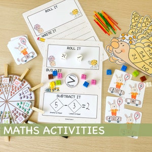 Feuilles d'exercices mathématiques à imprimer Programme préscolaire Matériel d'apprentissage pour l'école à la maison Pratique du comptage pour les tout-petits Maternelle Apprentissage préscolaire