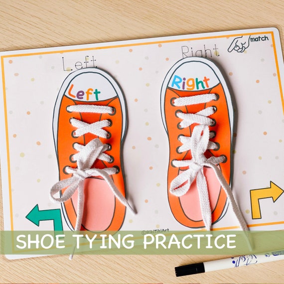 Shoe Tying Practice for Kids Fine Motor Skills Preschool - Etsy