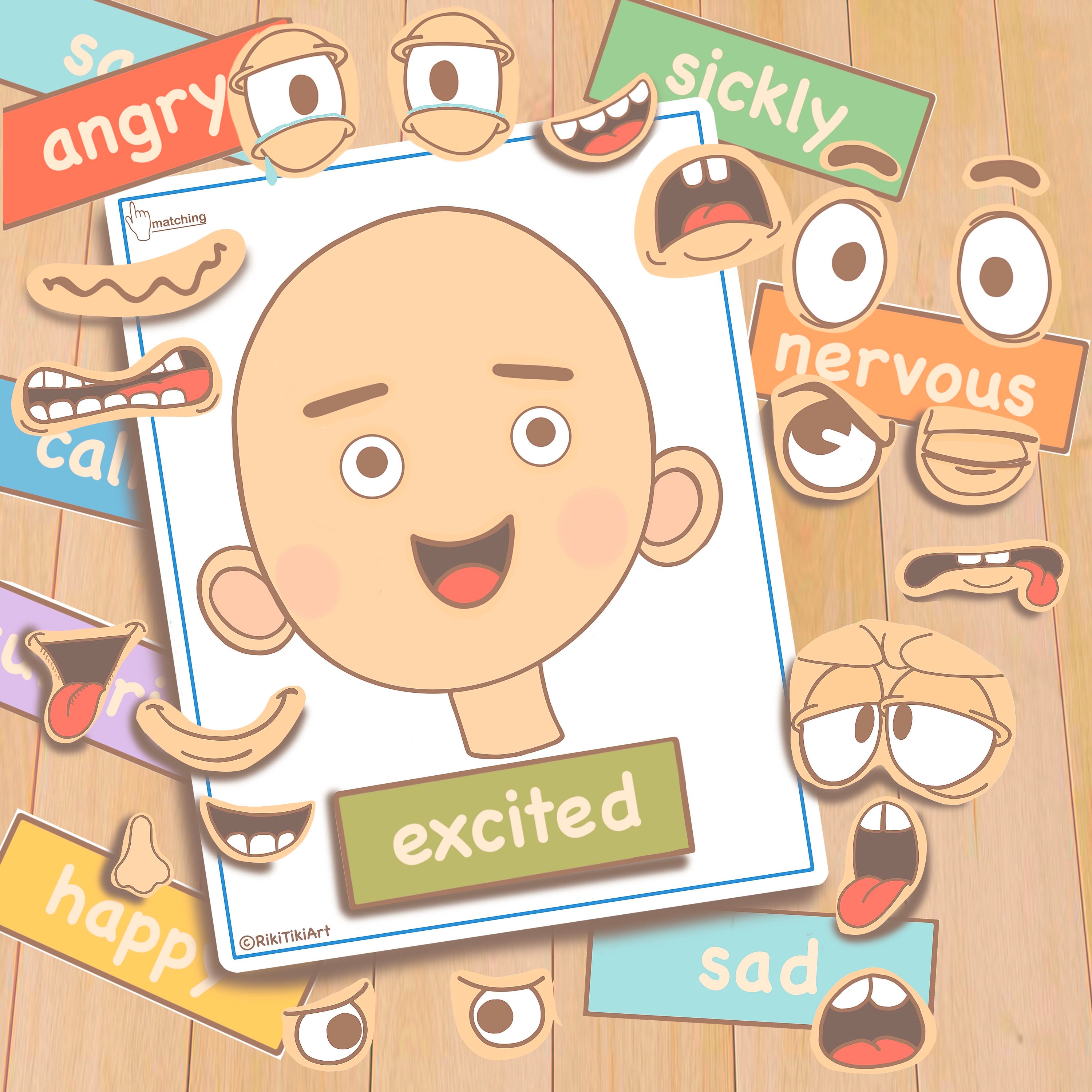 Emotions Toddler Activities Printable Montessori Materials | Etsy