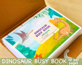 Personalized Busy Book, Preschool Curriculum, Toddler Montessori Materials, Homeschool Kindergarten Preschool Learning Folder