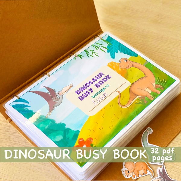 Personalized Busy Book, Preschool Curriculum, Toddler Montessori Materials, Homeschool Kindergarten Preschool Learning Folder