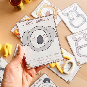 360+ Play Dough Mats Toddler Printable Activities Playdough Mats Homeschool Printable Visual Cards Preschool Printables Fine Motor Skills image 7