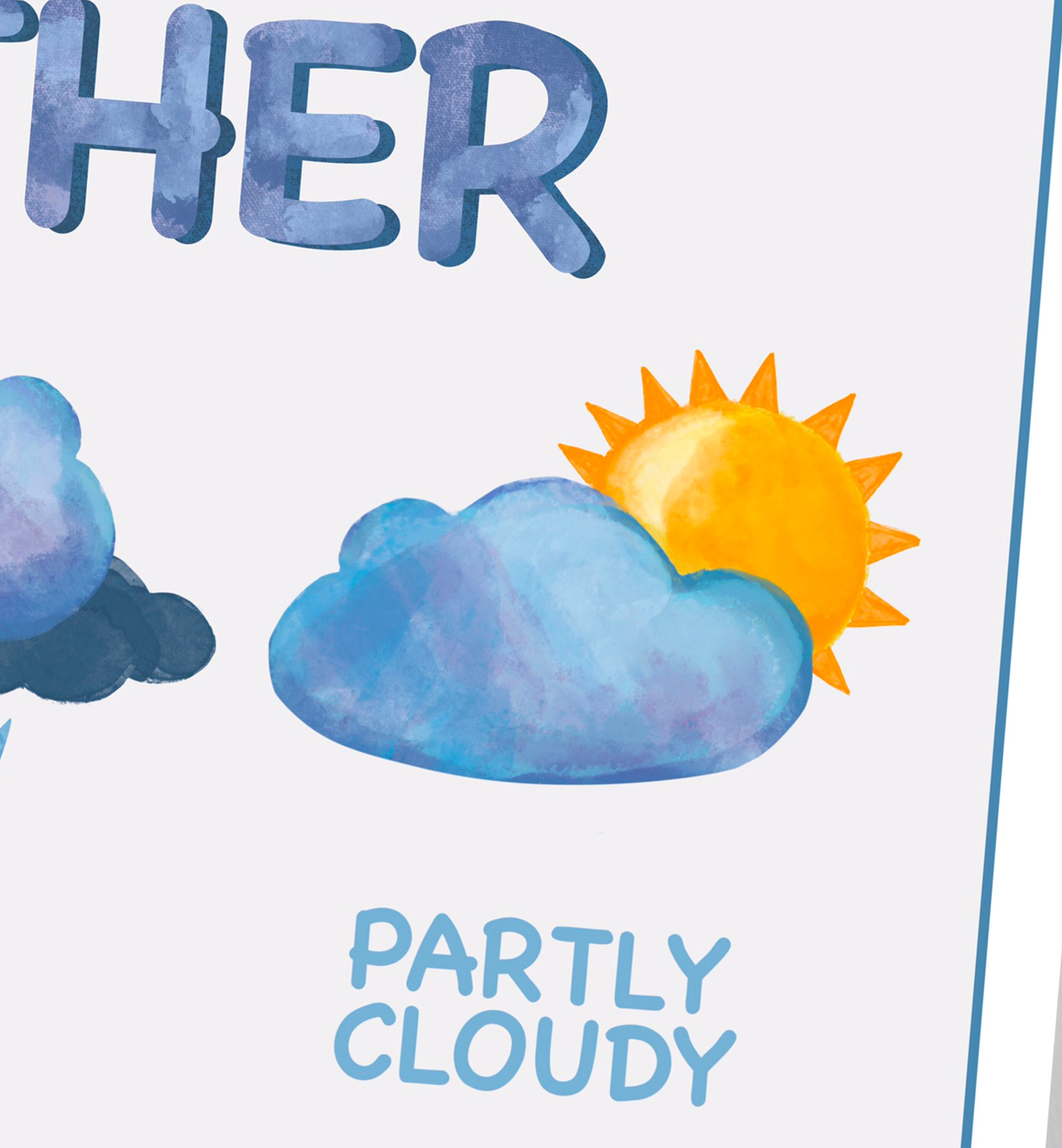 Weather Educational Posters Homeschool Montessori Downloadable Prints ...