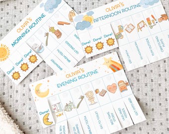 Kids' Routine Flip Chart, Visual Daily Schedule (Digital Download)