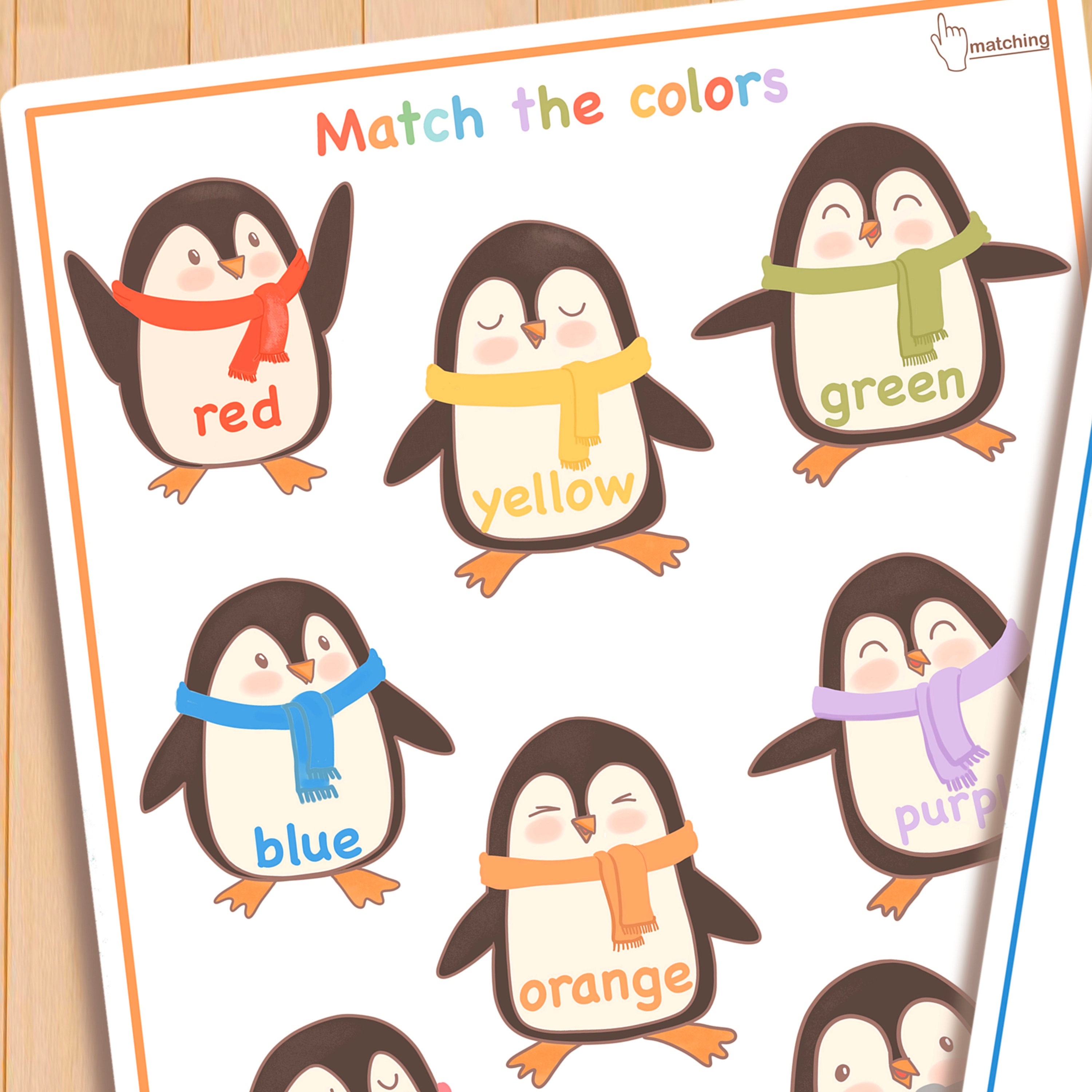 Preschool Worksheets Color Sorting Montessori Printable | Etsy