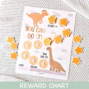 Dinosaur Behavior Chart Printable Reward Chart for Kids Chore Chart Toddler Sticker Chart ADHD Reward Chart To Do List Potty Training
