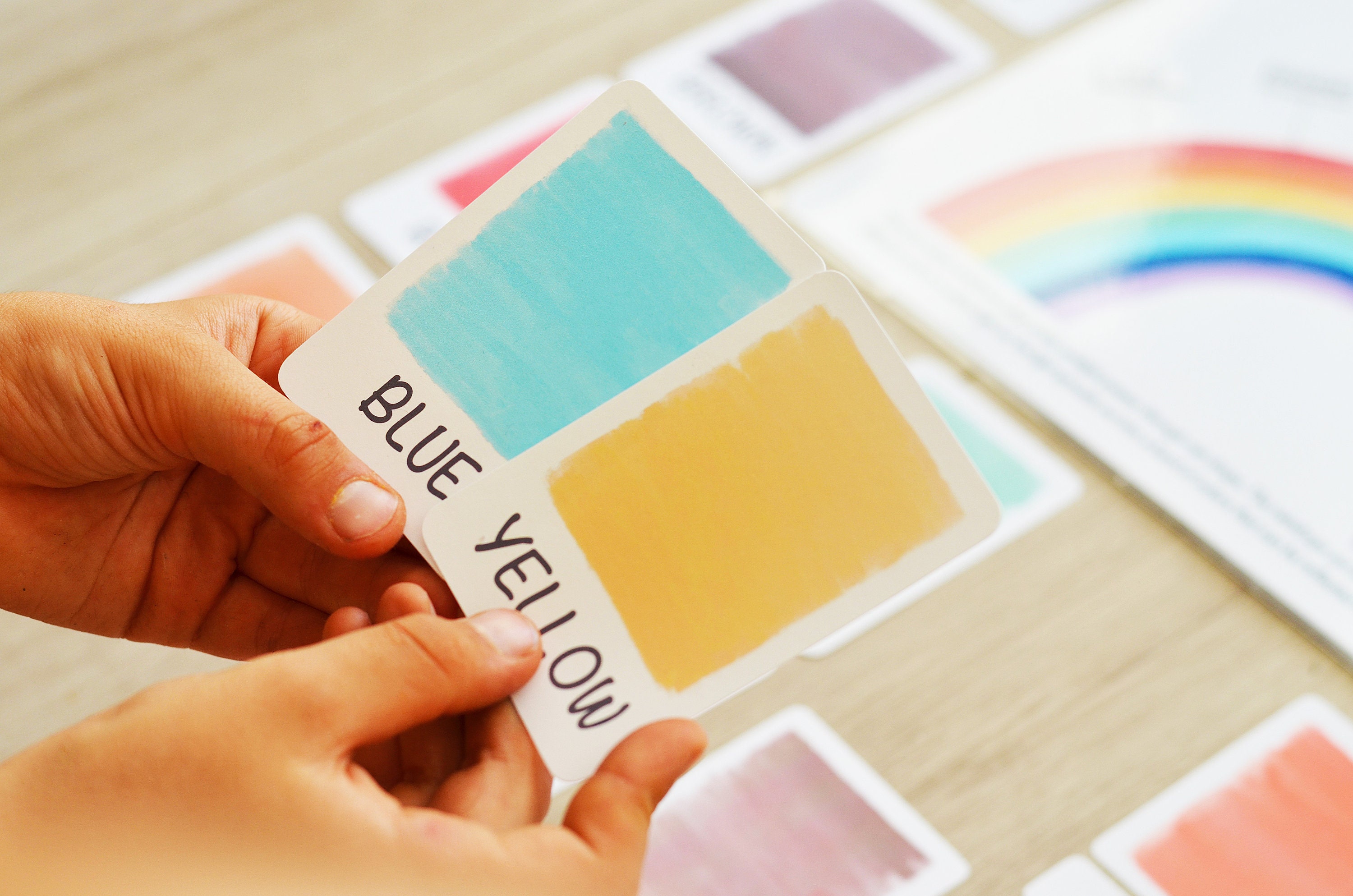 Color Flashcards, Homeschool Montessori Materials, Toddler Flash Cards ...
