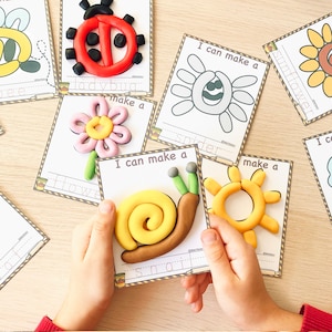 360+ Play Dough Mats Toddler Printable Activities Playdough Mats Homeschool Printable Visual Cards Preschool Printables Fine Motor Skills image 2