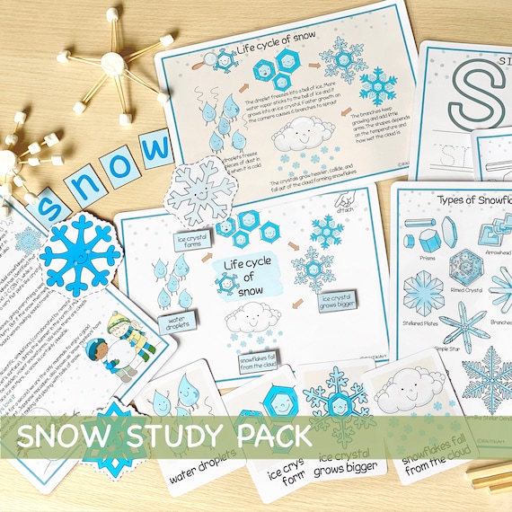 Snow Unit Study Snowflakes Printable Resources Homeschool