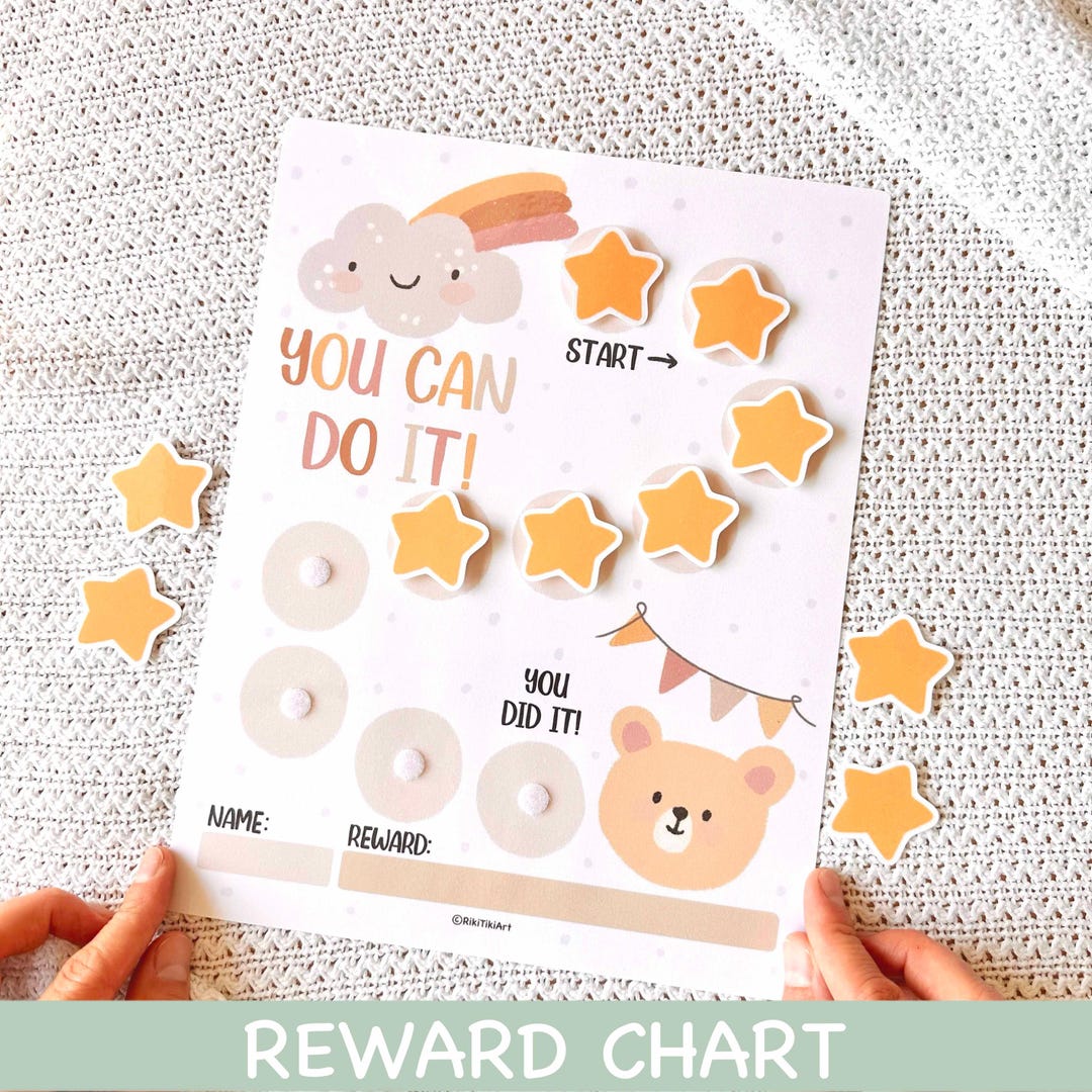 Boho Kids Chore Chart: Printable Reward Tracker (PDF Download) - Etsy