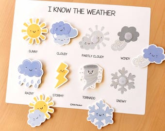 Weather Matching Activity Preschool Montessori Weather Printable Worksheets Sorting Weather Activities Homeschool Quiet Time Activity