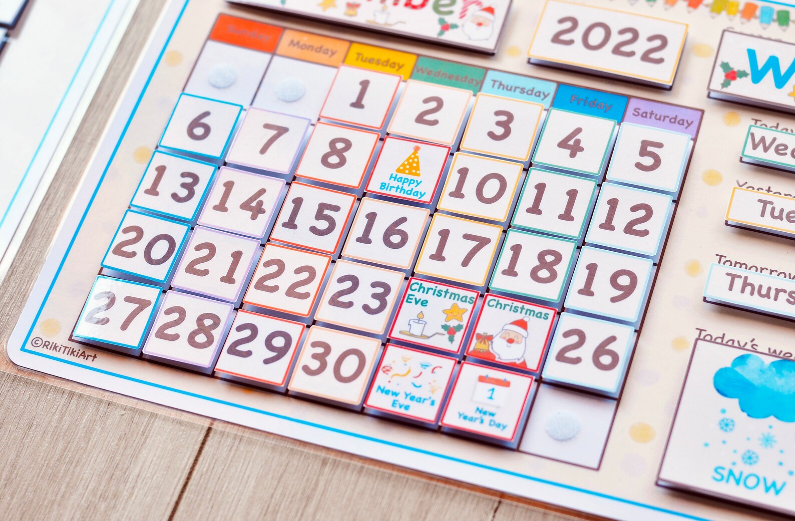 Homeschool Wall Calendar Perpetual Calendar Kids Calendar - Etsy