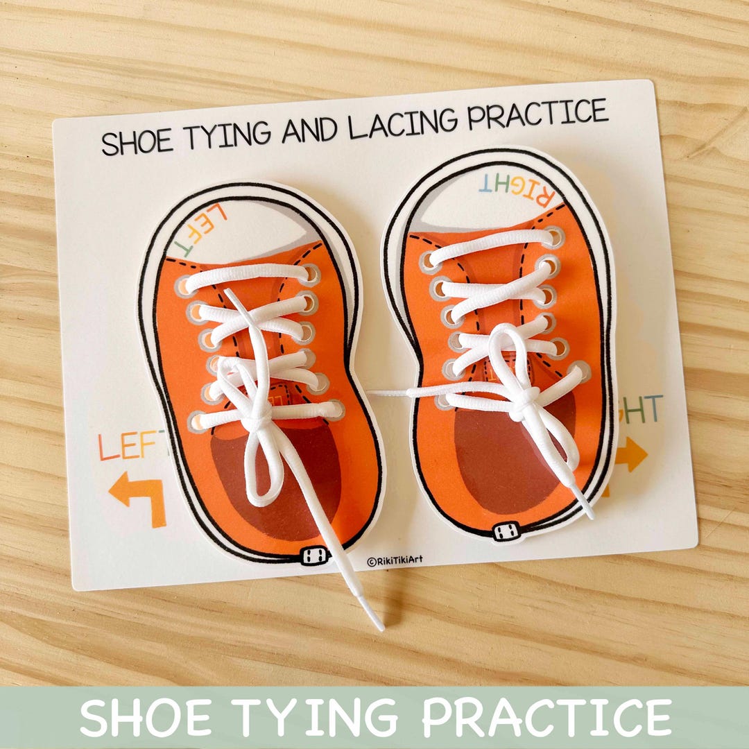 Photo inspiration: Gallery Detail: Shoe Tying Practice Printable Toddler Preschool Learning Activity
