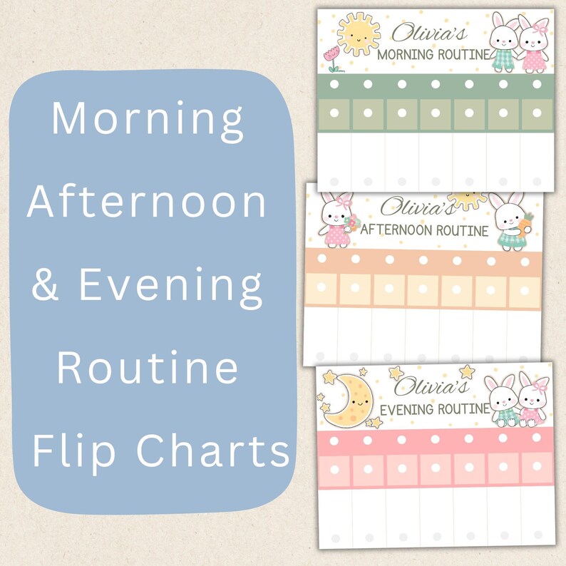 Toddlers Routine Flip Chart Editable Morning Routine Chart for Kids Daily Weekly Visual Schedule Enfant Chore Chart To Do List 210 Labels image 8
