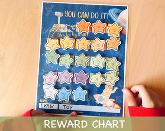 Tabla de recompensas espaciales: Seguimiento del comportamiento infantil (descarga digital)