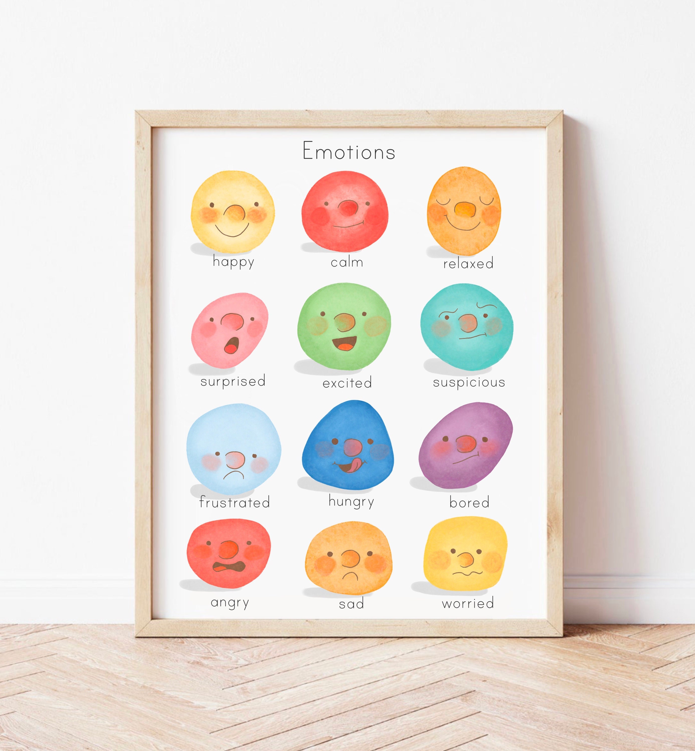 Bulletin Board Decorations Kids Feelings Chart Poster - Emotions ...