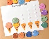 Ice Cream Number Match: Montessori Counting Activity (Digital Download)
