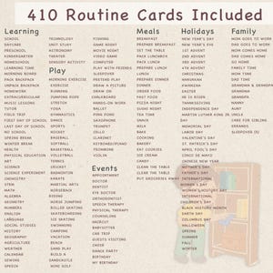 Lunch Routine Card Daily Routine Cards - Editable to Do List Chore Chart, Toddler Daily ...