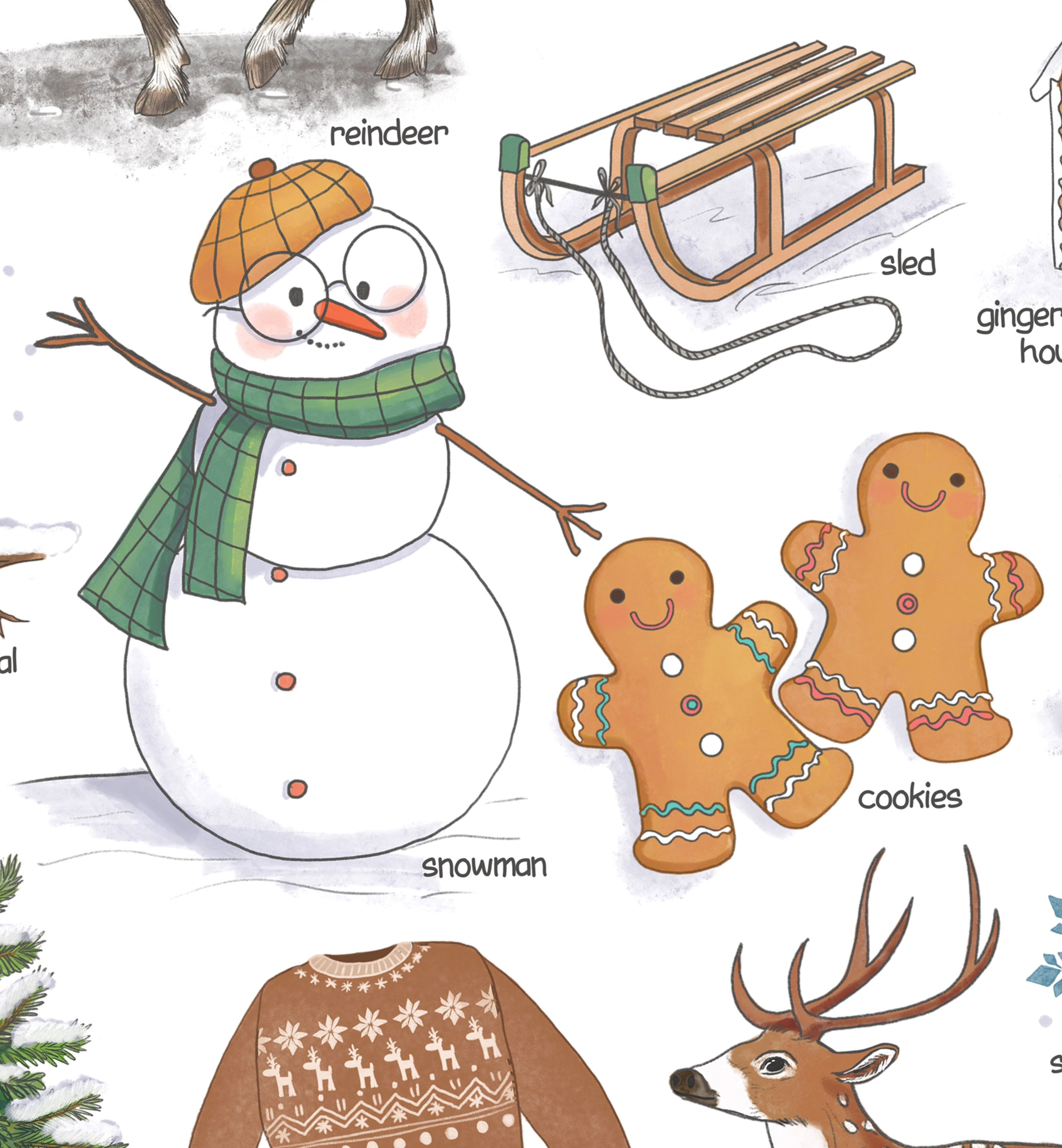 Winter Printable Wall Art Nursery Prints Watercolor - Etsy