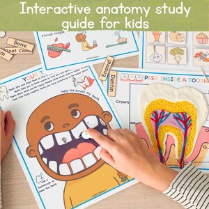 Anatomy Activity Book: Human Body Worksheets for Kids (Digital Download) image 4