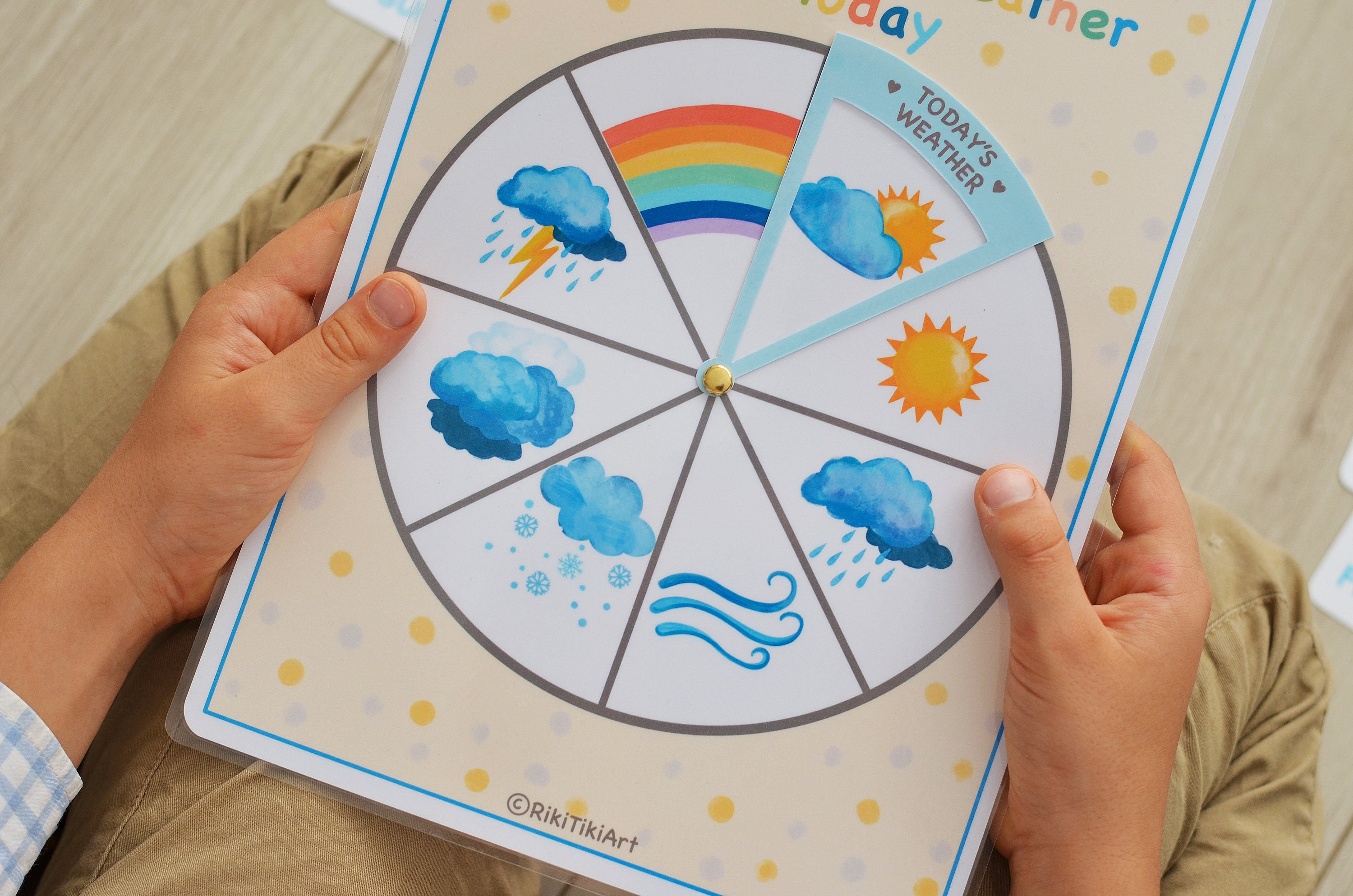 Weather wheel printable toddler activities Homeschool Etsy