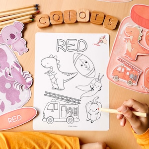 Farbsortierung Kleinkindaktivitäten, Farbabstimmung in Gläsern Spiel für Kindergarten Pre-K, Malseiten Aktivität, Montessori Printable Bild 4