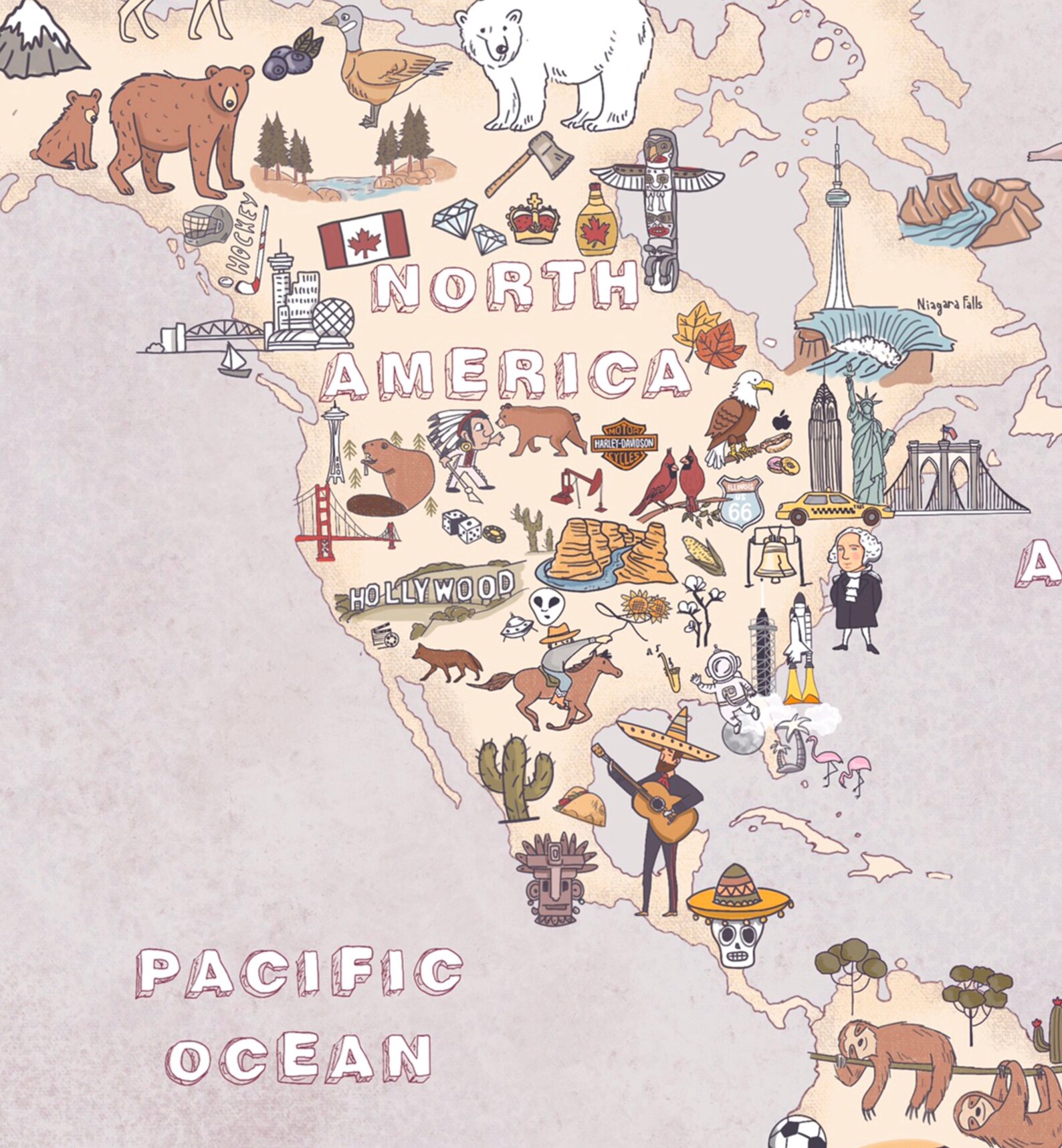 Kids World Map Homeschool Educational Poster Printable - Etsy