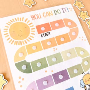 Printable Reward Chart for Kids Toddler Goal Chart Printable Kids Routine Chart Colourful Rainbow Behavior Daily Chore Chart for Toddlers image 7