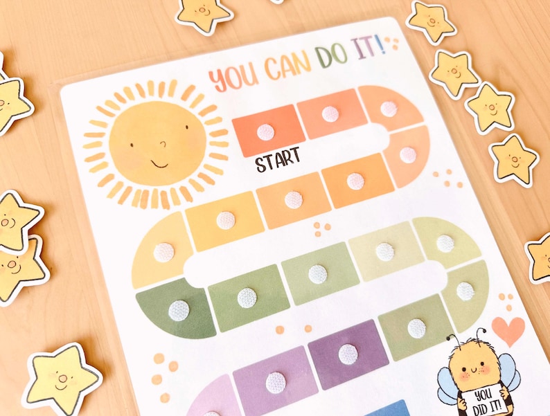 Printable Reward Chart for Kids Toddler Goal Chart Printable Kids Routine Chart Colourful Rainbow Behavior Daily Chore Chart for Toddlers image 7