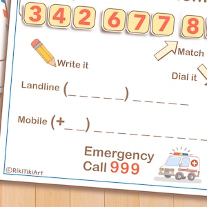 I Know My Address and Phone Number Practice British Version Homeschool ...