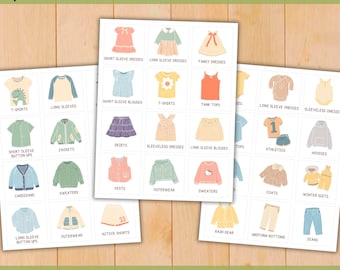 Editable Kids Closet Labels: Toddler Clothing Organization (Printable PDF)