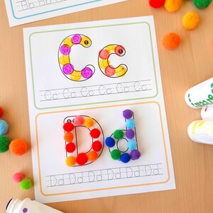 Schede di tracciamento ABC, schede di formazione delle lettere, esercizi di tracciamento dell'alfabeto, curriculum prescolare, risorse di apprendimento per l'istruzione parentale immagine 8