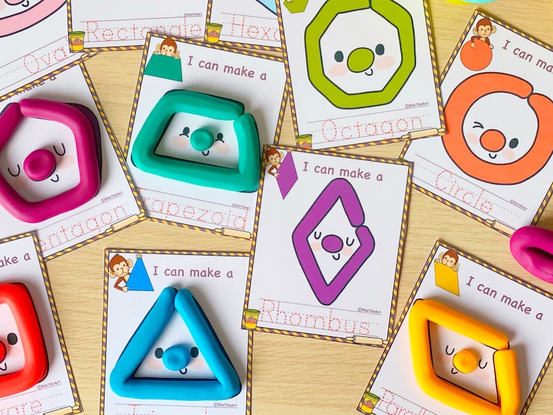360+ Play Dough Mats Toddler Printable Activities Playdough Mats Homeschool Printable Visual Cards Preschool Printables Fine Motor Skills image 4