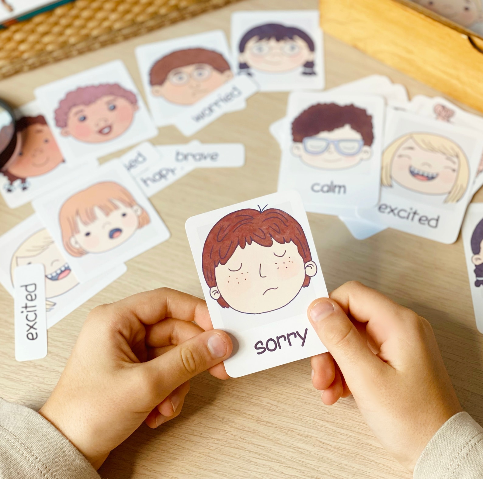 Emotions Flashcards Montessori Printable Learning Resources Etsy