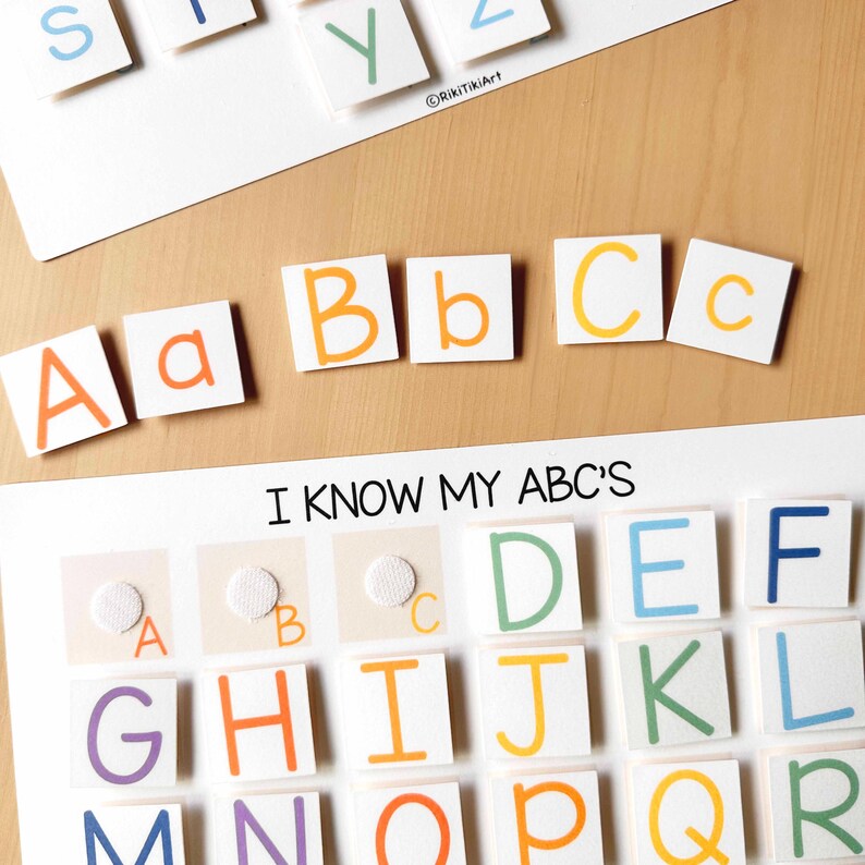 Alphabet Letter Matching Game: Printable Toddler & Preschool Worksheet ...