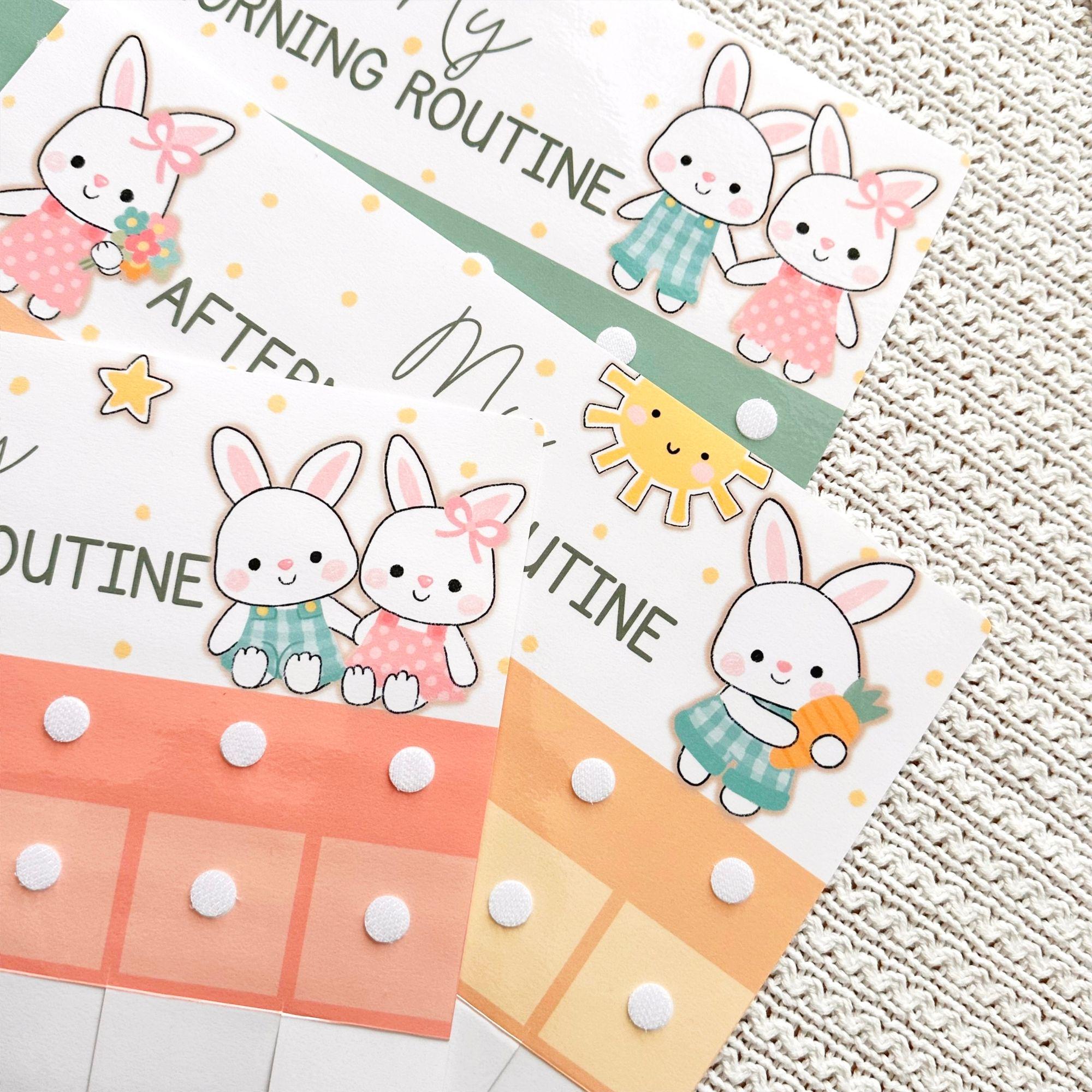 Toddlers Routine Flip Chart Editable Morning Routine Chart for Kids ...