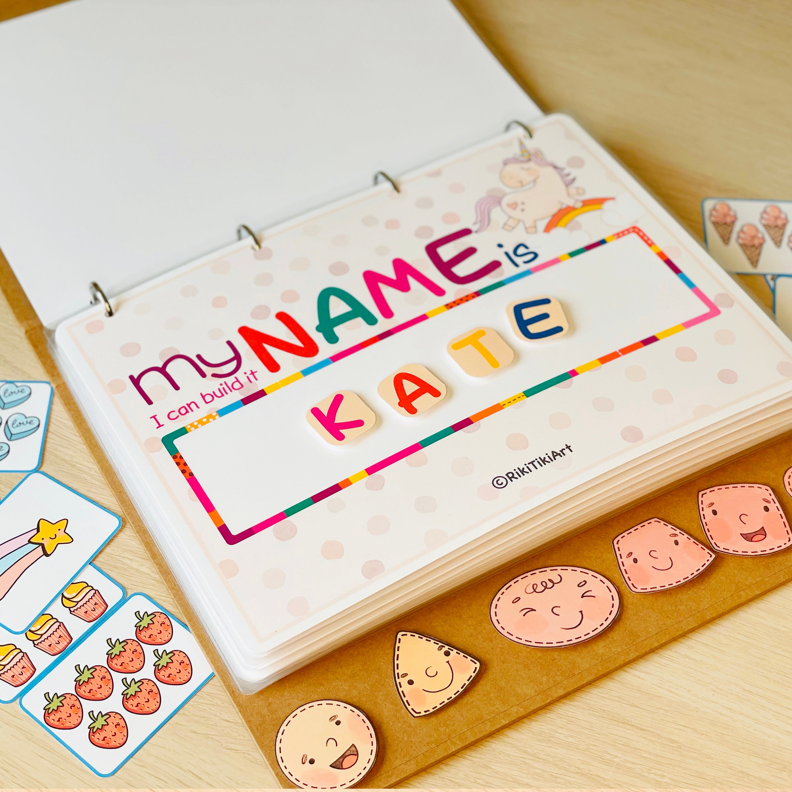 Toddler Learning Binder Printable Toddler Busy Book Girl Version ...