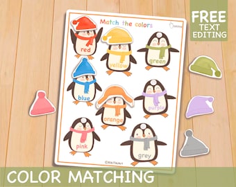 Preschool Worksheets Color Sorting Montessori Printable Toddler Activities, Pre-K Kindergarten Homeschool Preschool Curriculum