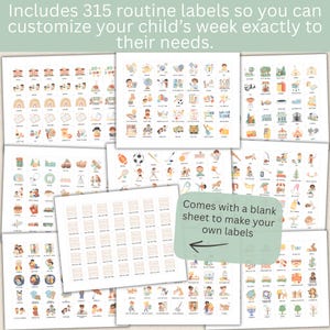 Visual Weekly Planner for Kids Editable Daily Routine Chart Visual ...