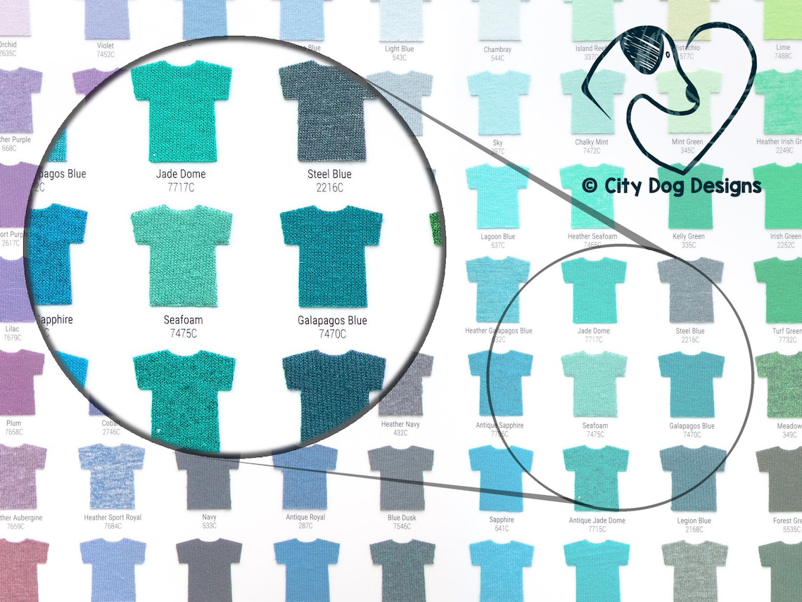 Gildan Color Swatch for All Tshirt Colors 2021 Updated Etsy