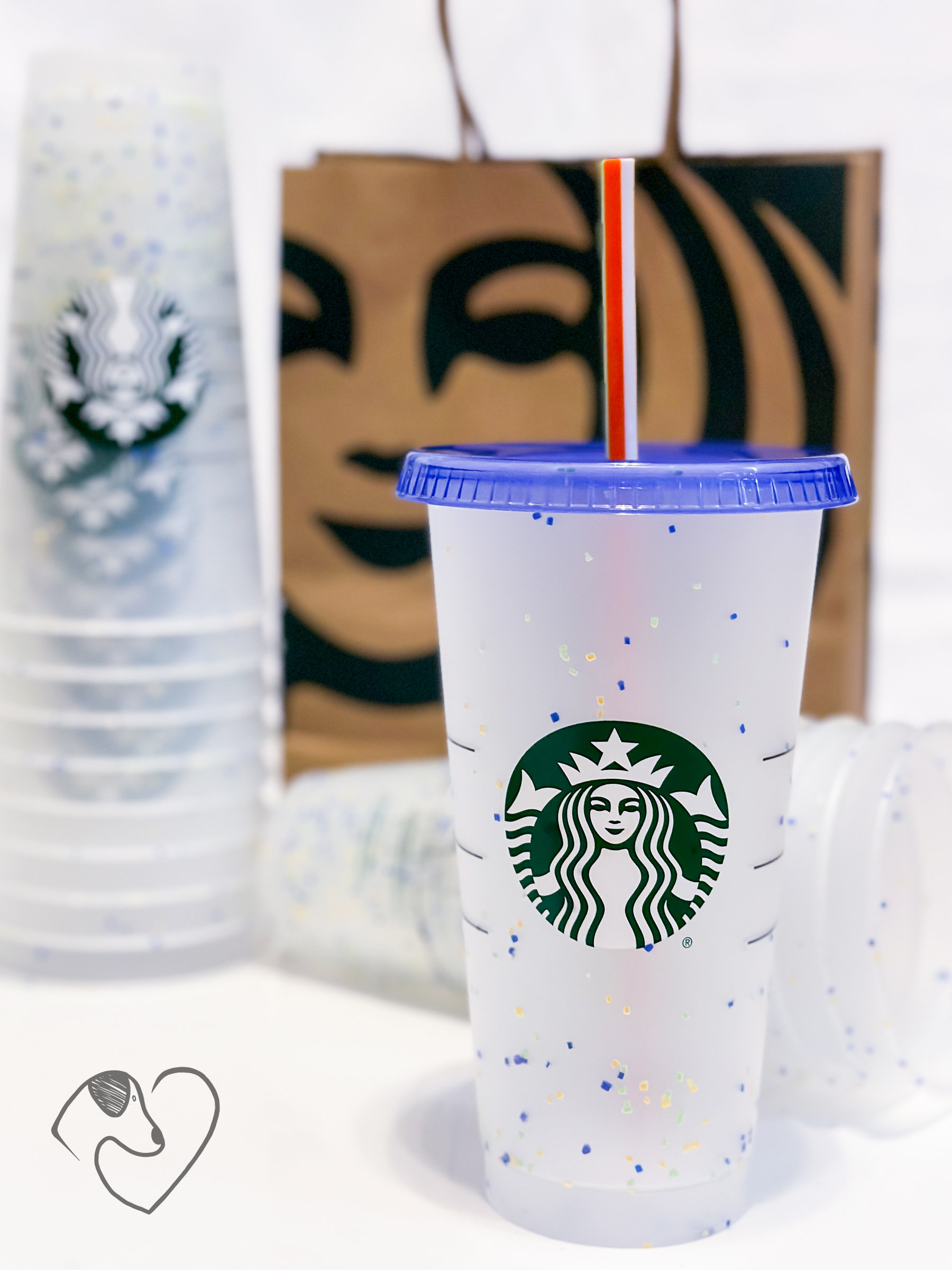 LIMITED EDITION Starbucks Color Changing Confetti Cups-Purple - Tumblers, Facebook Marketplace
